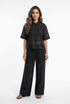 26S-1006/8010 Two Tone Linen Shirt and Pants - Brown Loft
