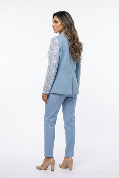 Floral Embroidered Tailored Blazer Dara