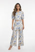 Valentine/Solene Floral Eyelet Lace Top and Pants - Brown Loft