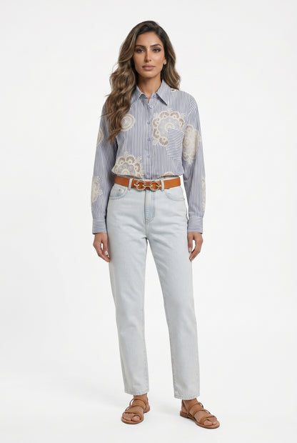 Skinny Leather Belt BK0103