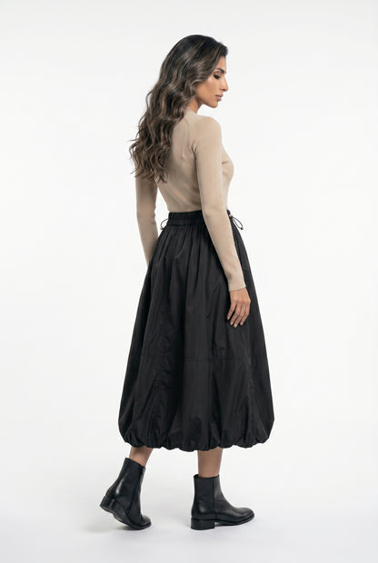 CW2413 Balloon Skirt - Brown Loft