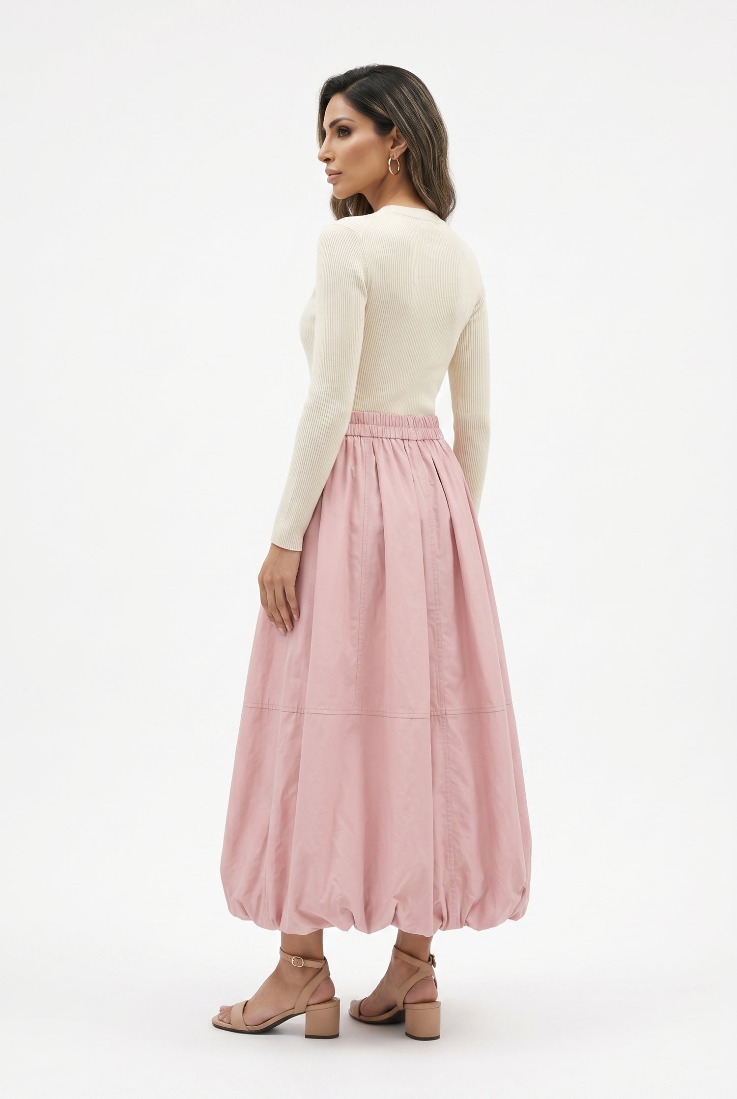 CW2413 Balloon Skirt - Brown Loft