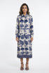 KD6255VS Dream Forest Safari Print Satin Long Dress - Brown Loft