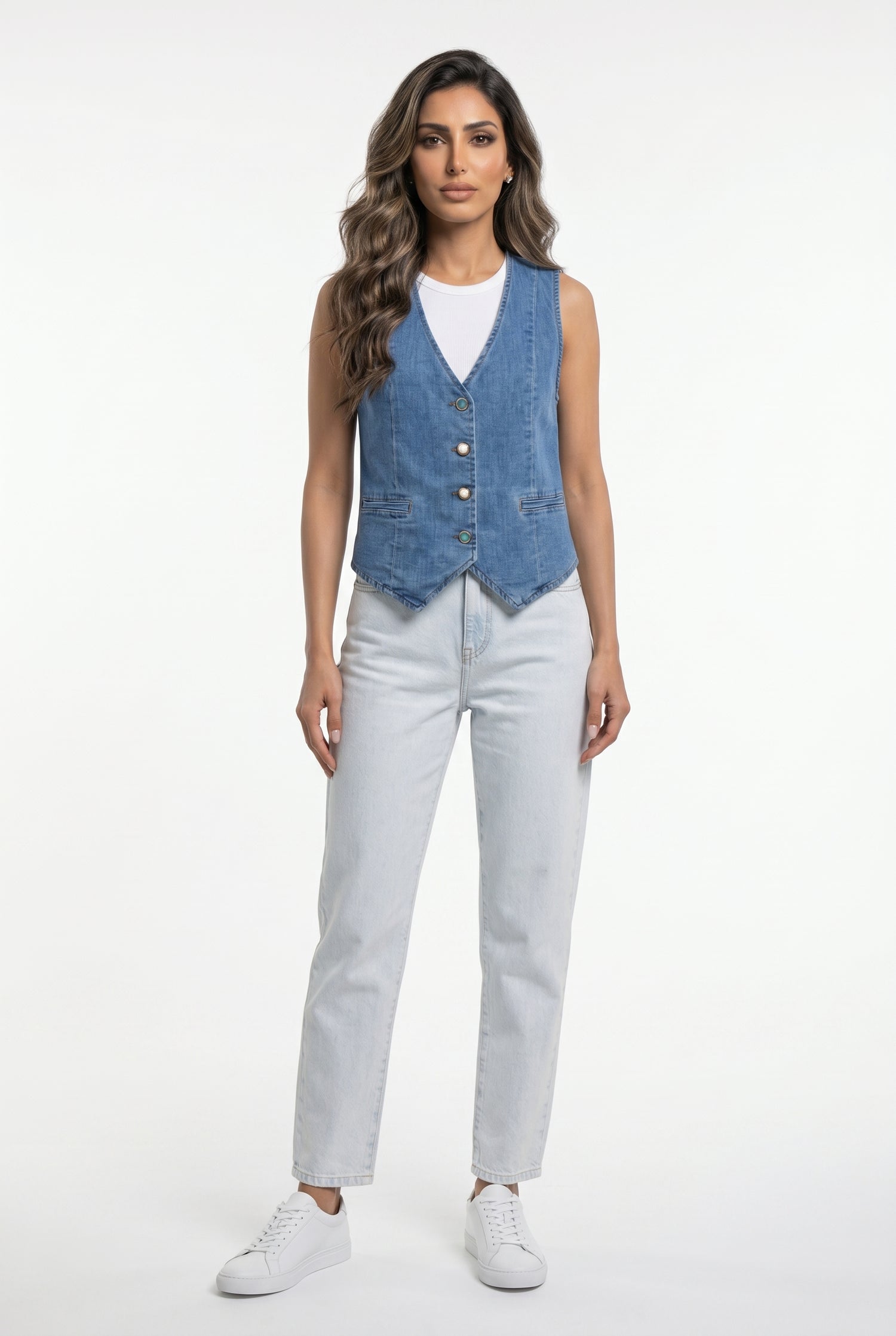 Classic Blue Denim Vest SD9215