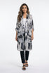 Monochrome Printed Long Kimono 26SS-BZ1112 - Brown Loft