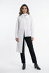 Asymmetrical Longline White Shirt 26SS-BZ352 - Brown Loft