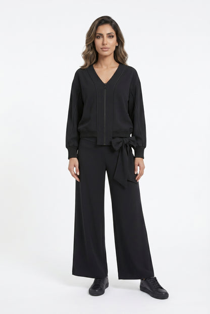 26SS-BZ3170 Wide Leg Culotte Pants - Brown Loft