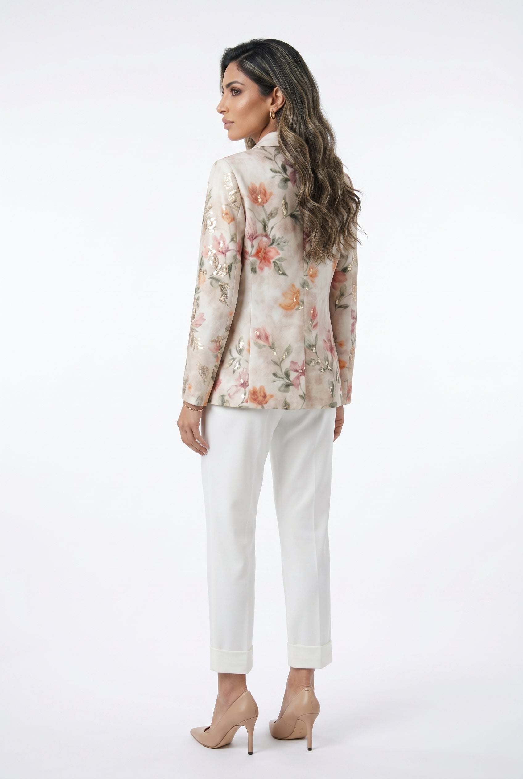 Floral Print Embroidery Jacket Amelie