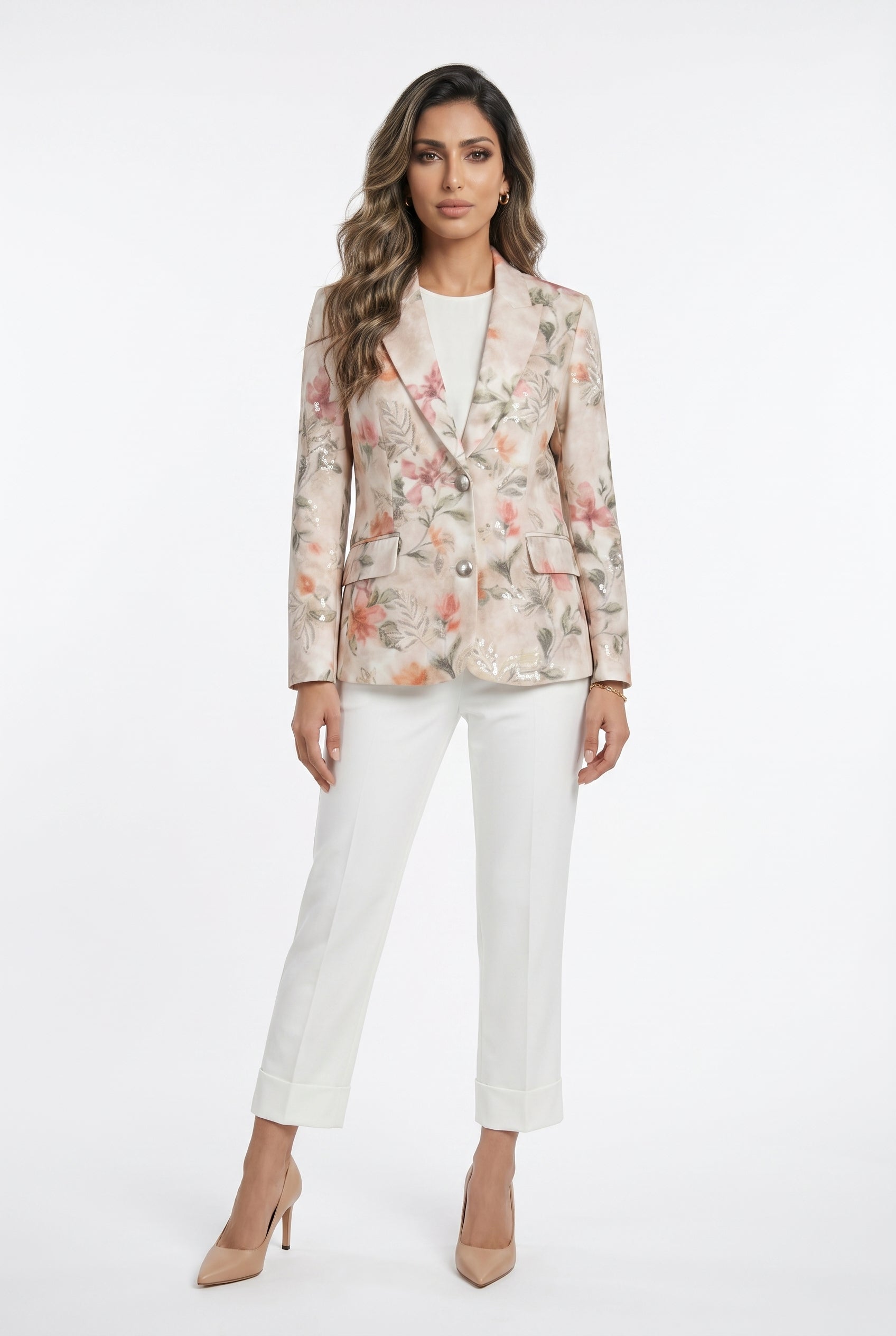 Floral Print Embroidery Jacket Amelie