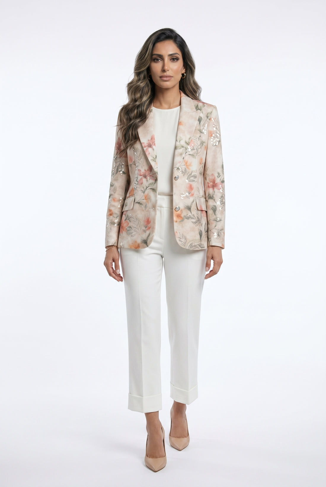 Floral Print Embroidery Jacket Amelie