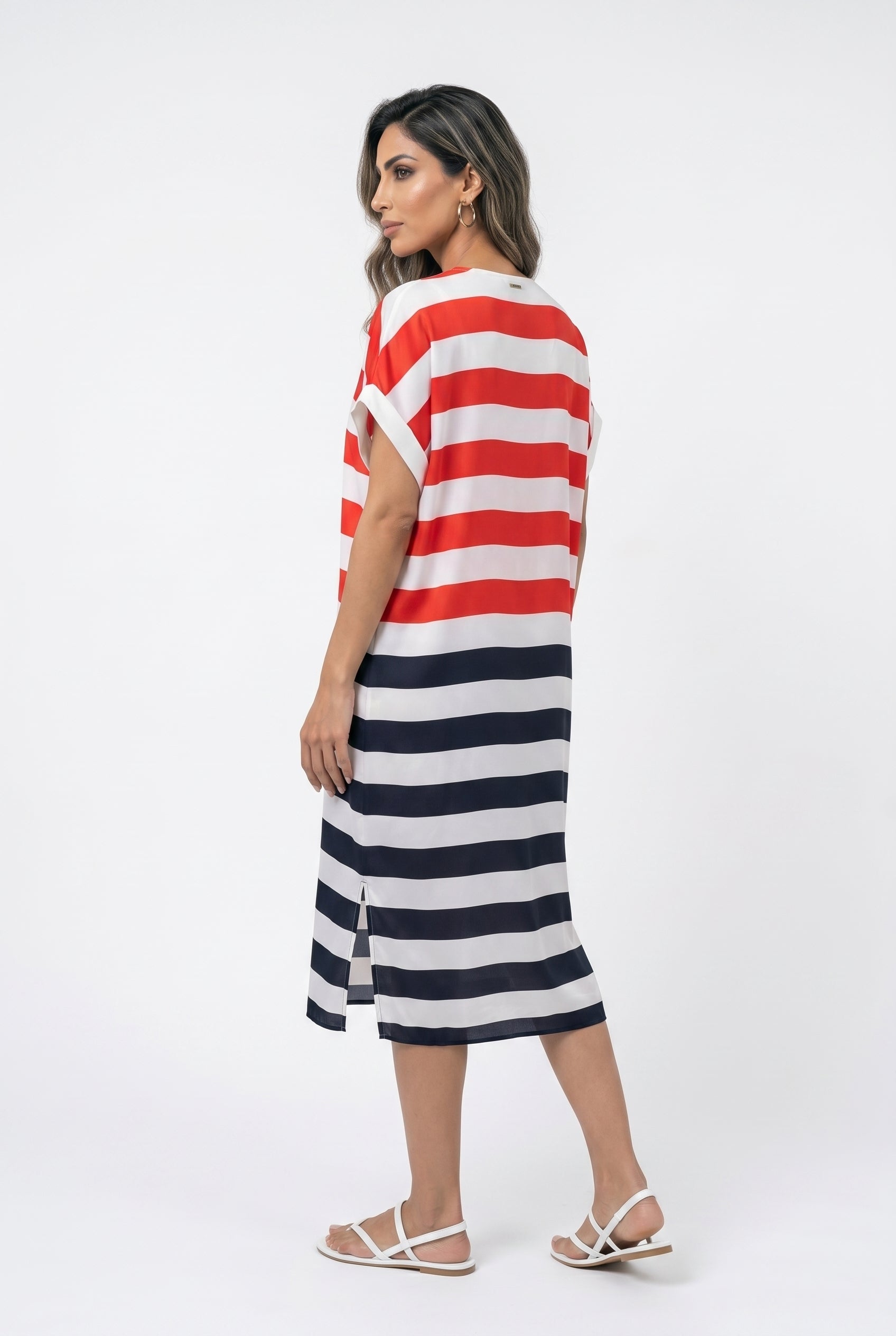 Stripe Long Dress LS2616013