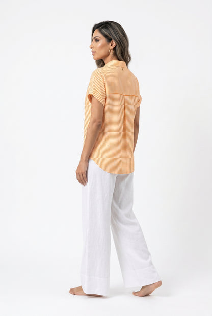 Striped Long Back Shirt LS2615096