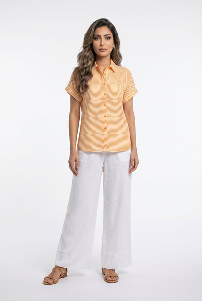 Striped Long Back Shirt LS2615096