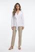 26SS-BZ351 Drape Neck Collared Top - Brown Loft