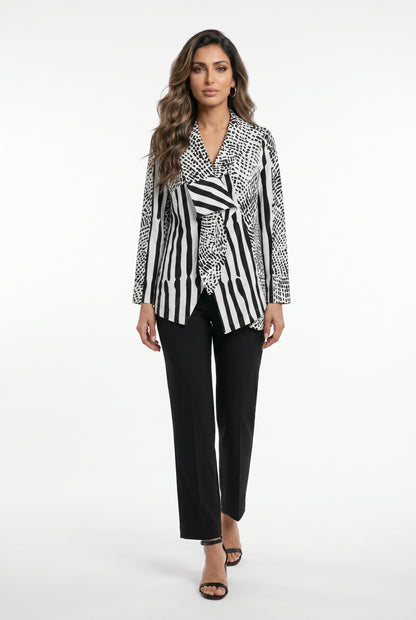 26SS-BZ337 Printed Shirt - Brown Loft