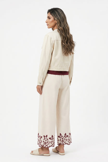 Nax Linen Pants - Brown Loft
