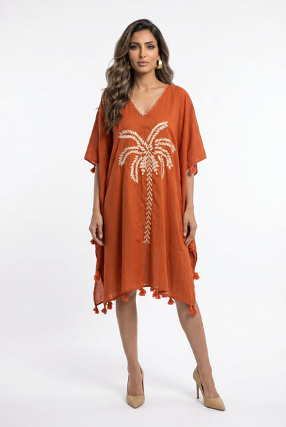 Creta Embroidered Short Tunic Kaftan قفطان قصير مطرّز