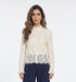 Pearl Button Floral Lace Top – 81085 - Brown Loft