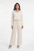 KD8607/05VS Satin Shirt and Pants قميص وبنطال من الساتان - Brown Loft