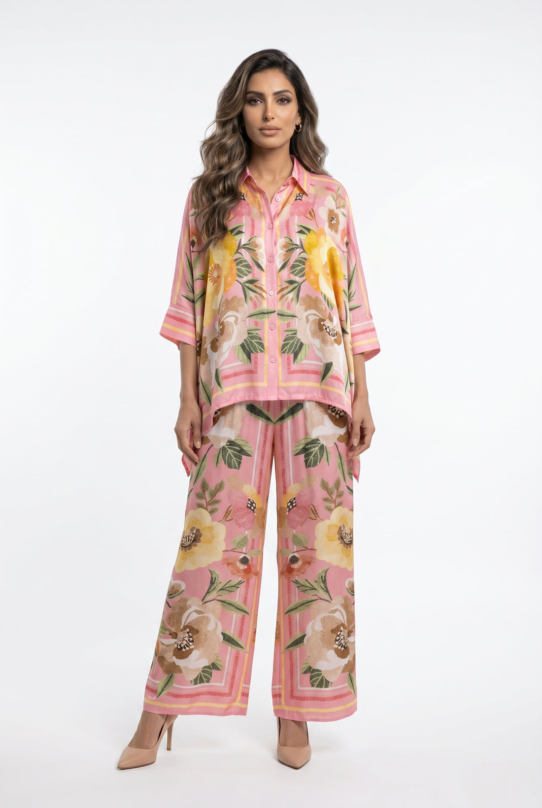 Satin Cape Shirt and Pants KD8871/99VS-2