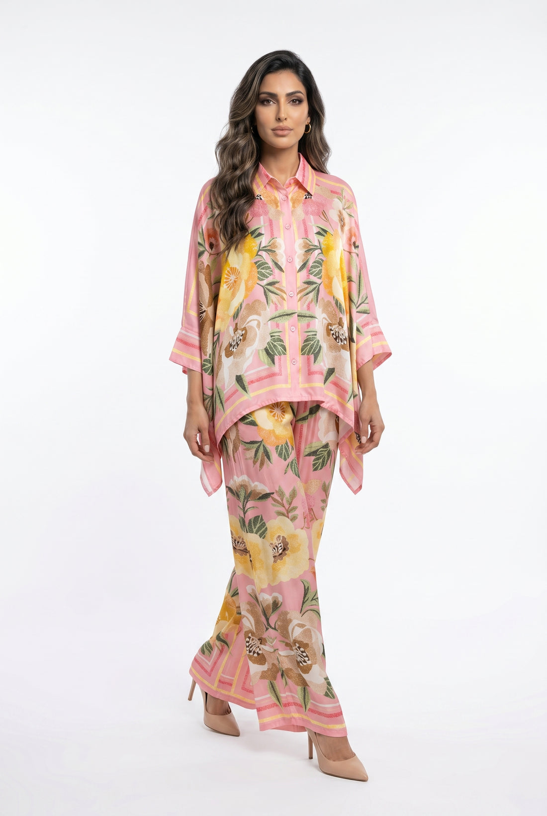 Satin Cape Shirt and Pants KD8871/99VS-2