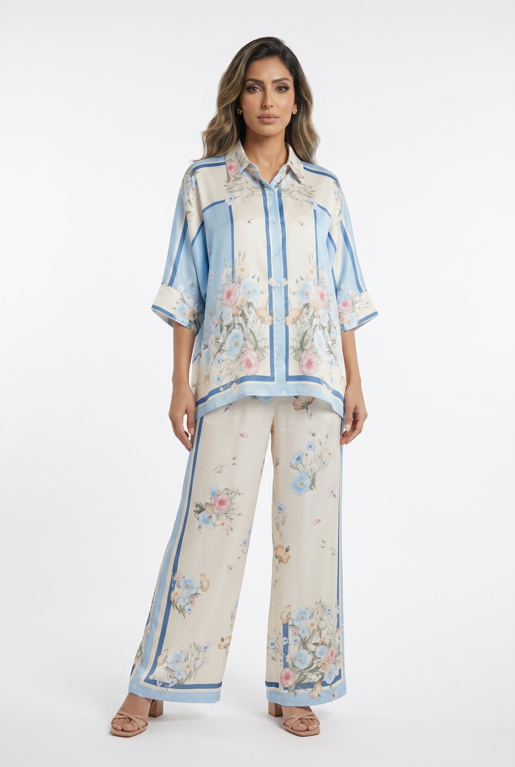 Satin Cape Shirt and Pants KD8871/99VS-6