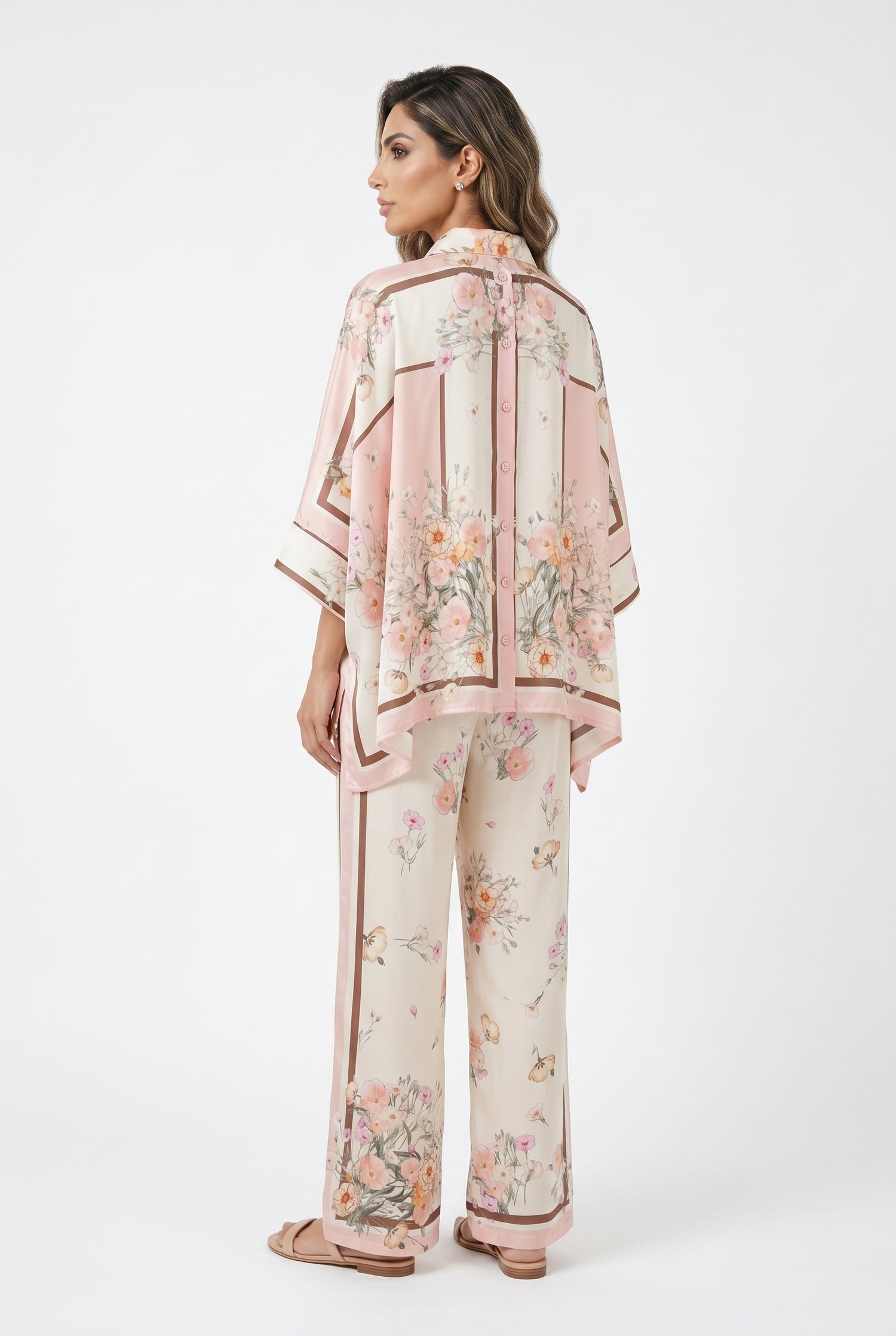 Satin Cape Shirt and Pants KD8871/99VS-6