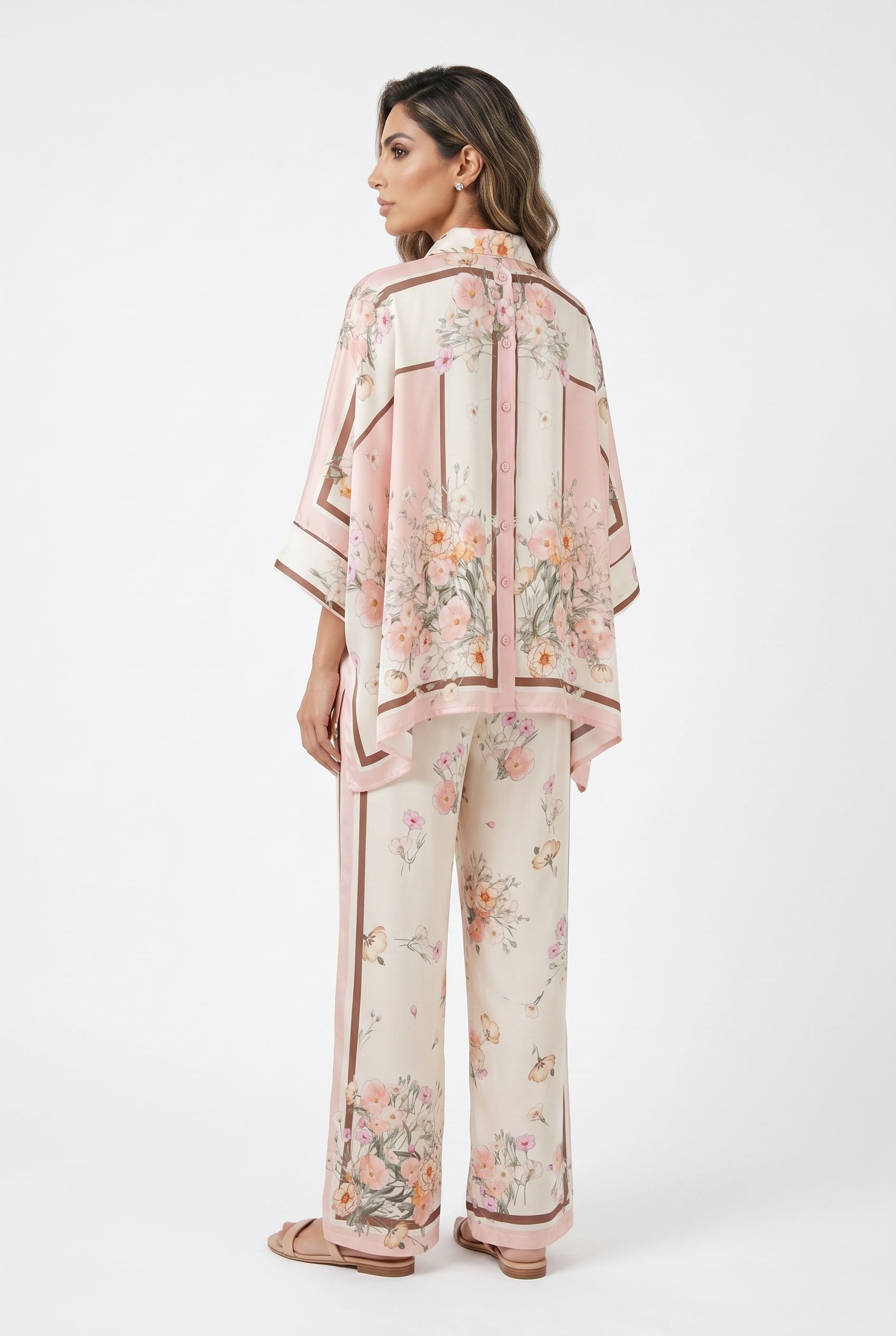 Satin Cape Shirt and Pants KD8871/99VS-6