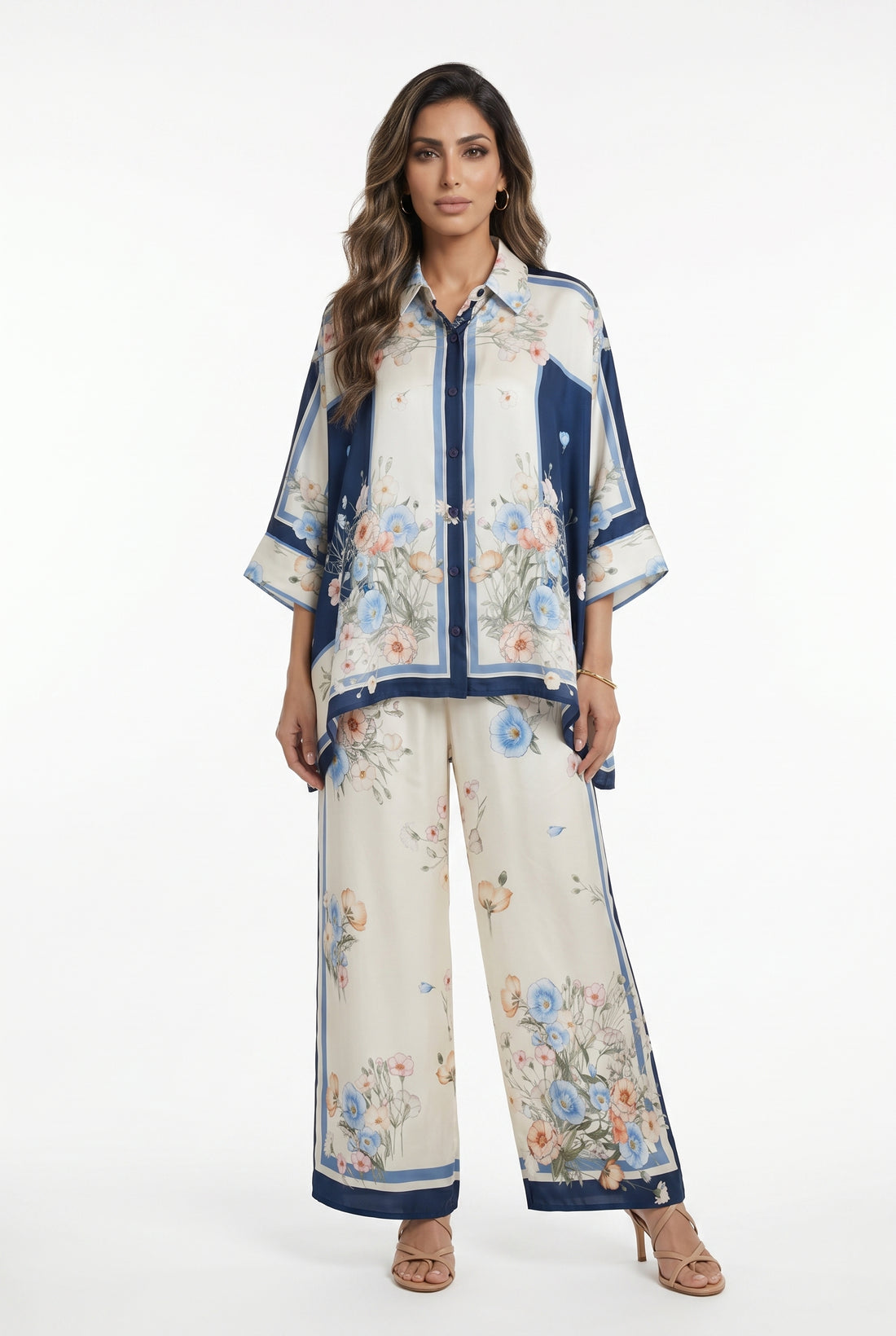 Satin Cape Shirt and Pants KD8871/99VS-6