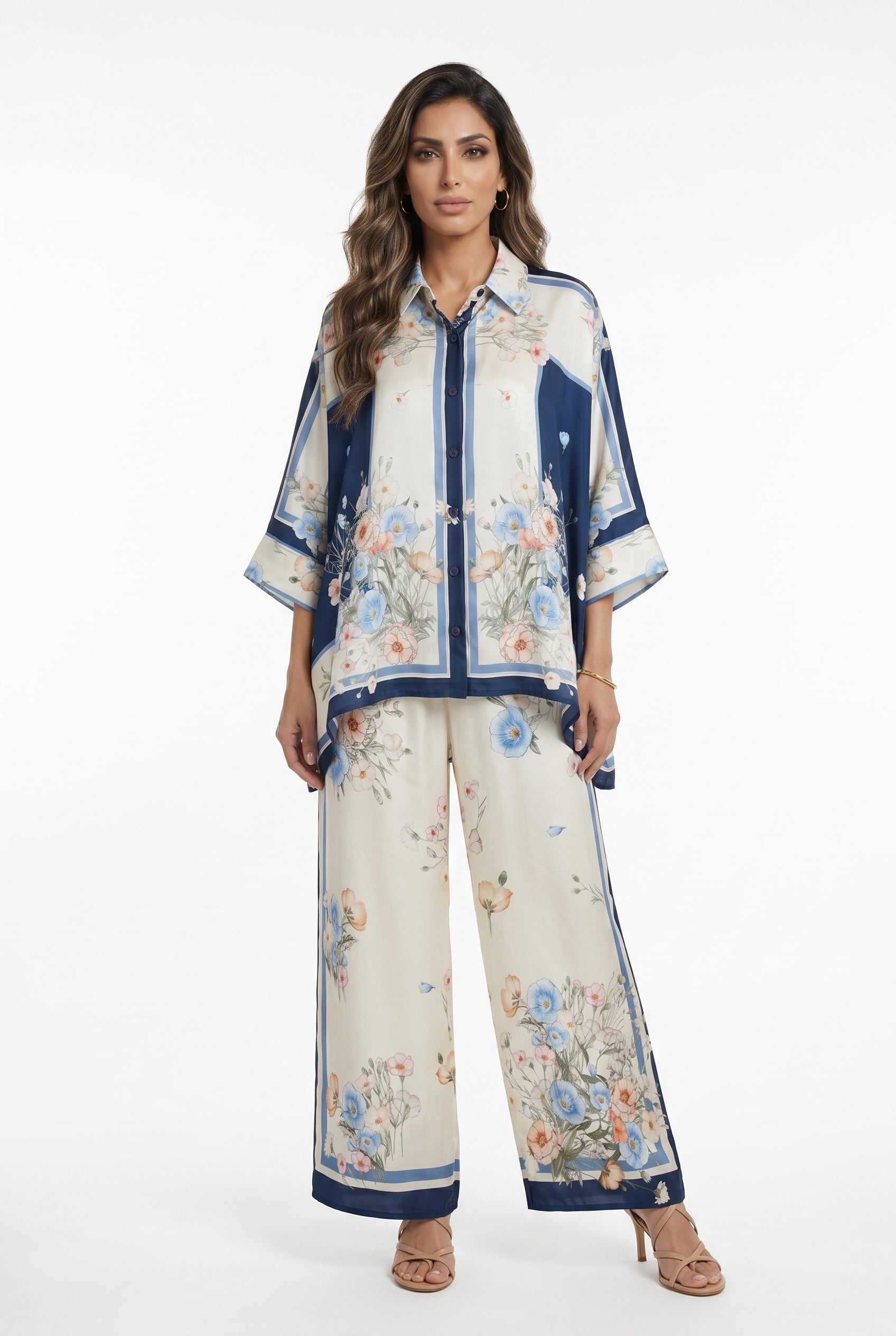 Satin Cape Shirt and Pants KD8871/99VS-6