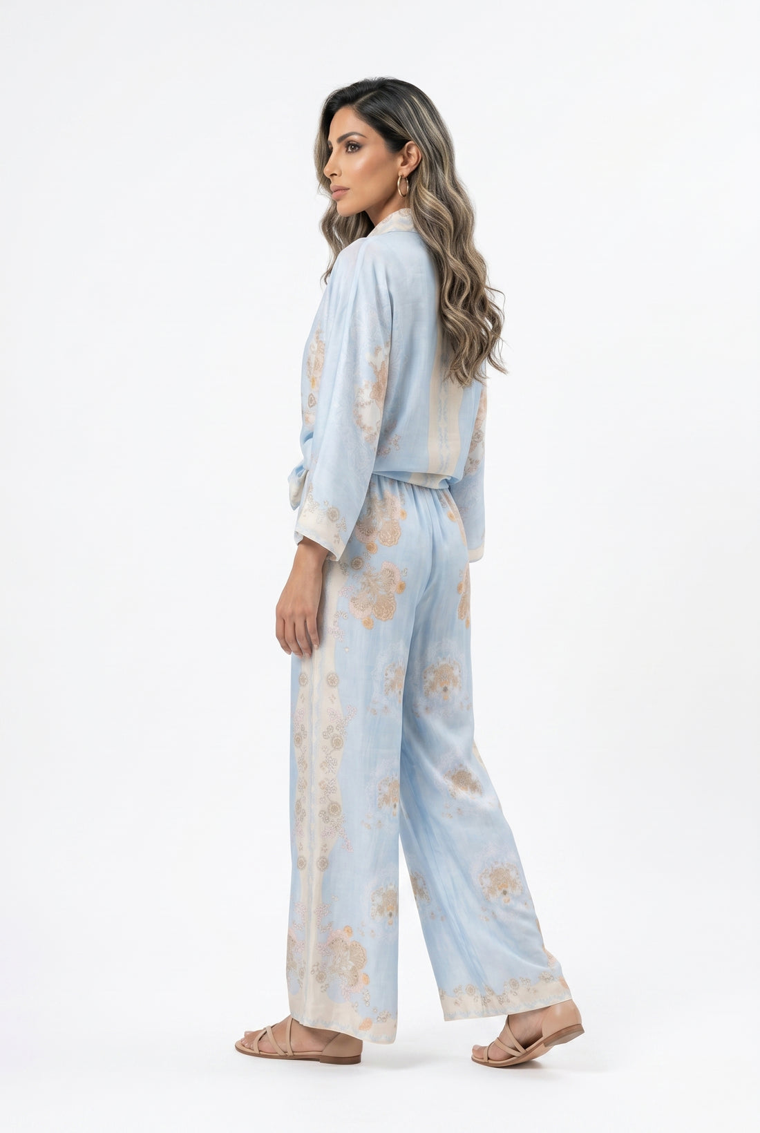 KD8801/02TC Floral Print Shirt and Pants