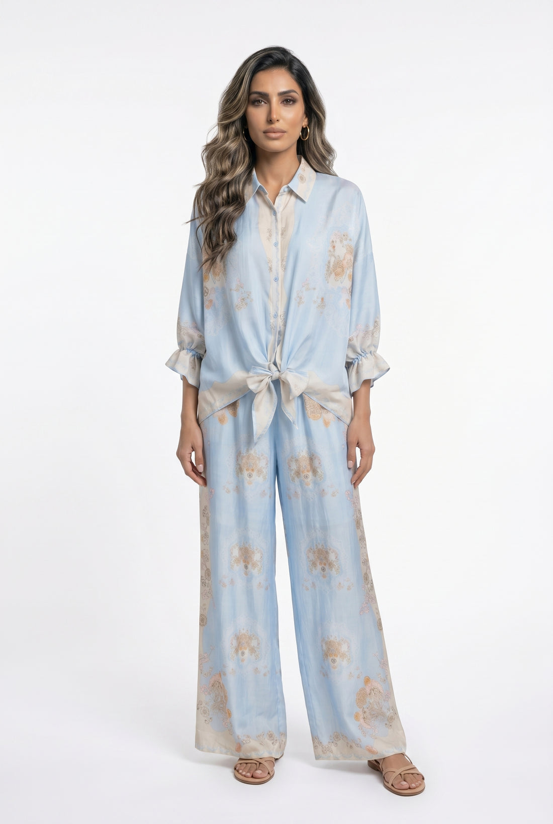 KD8801/02TC Floral Print Shirt and Pants
