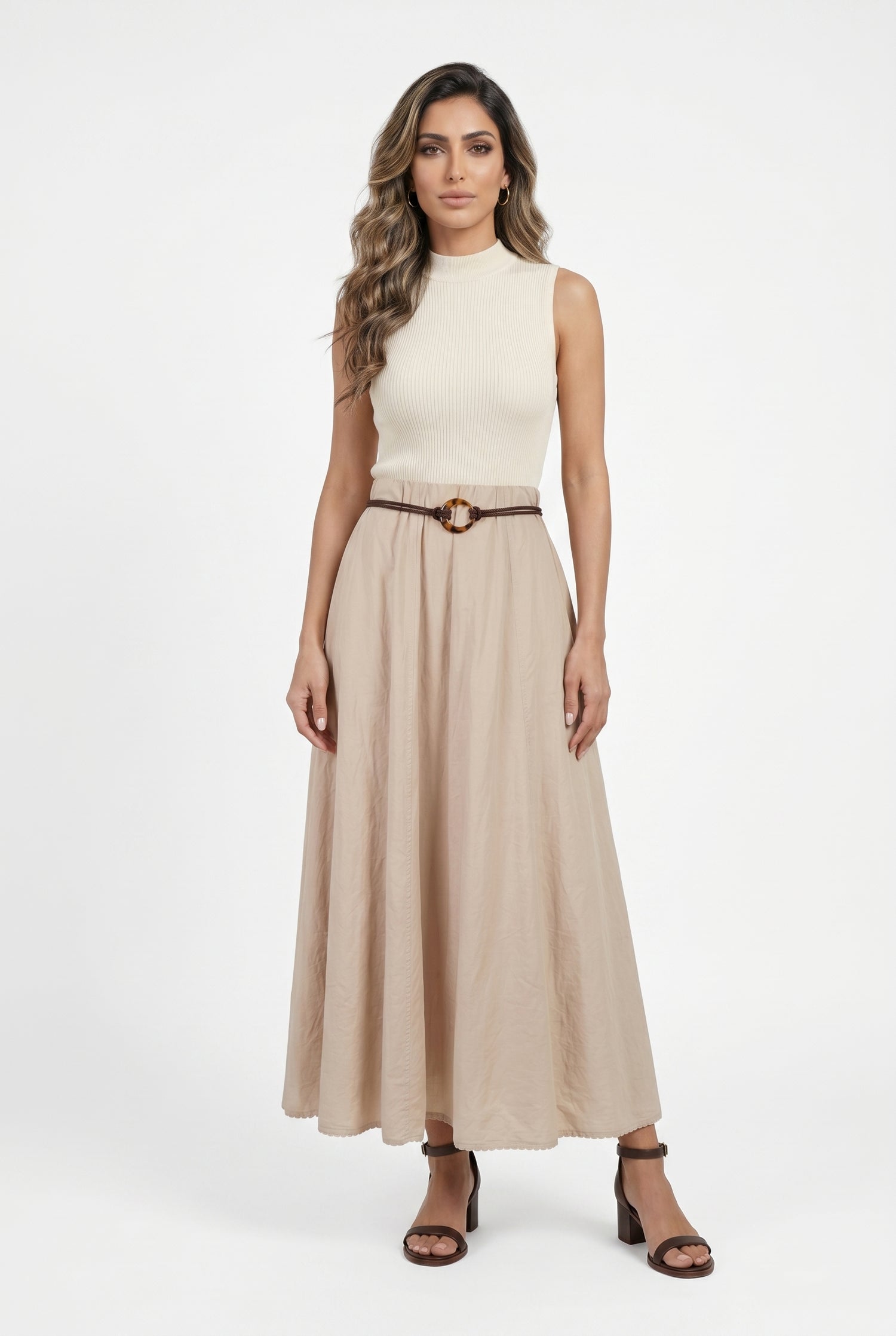 Cotton Maxi Skirt BCG03301
