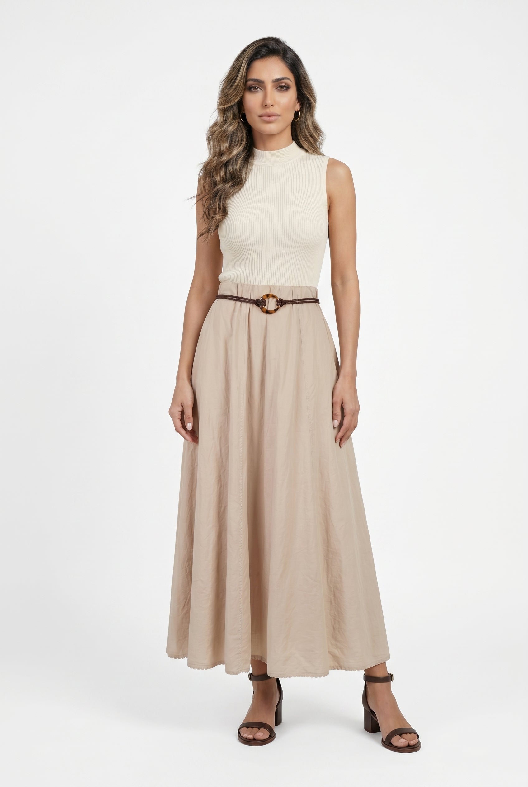 Cotton Maxi Skirt BCG03301