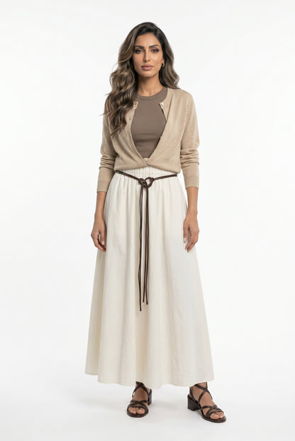 Cotton Maxi Skirt BCG03301