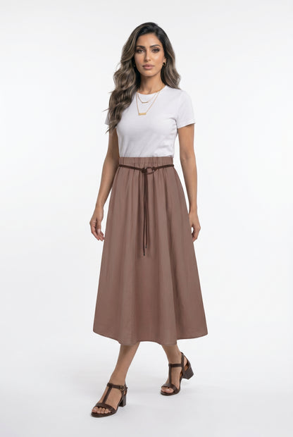 Cotton Maxi Skirt BCG03301