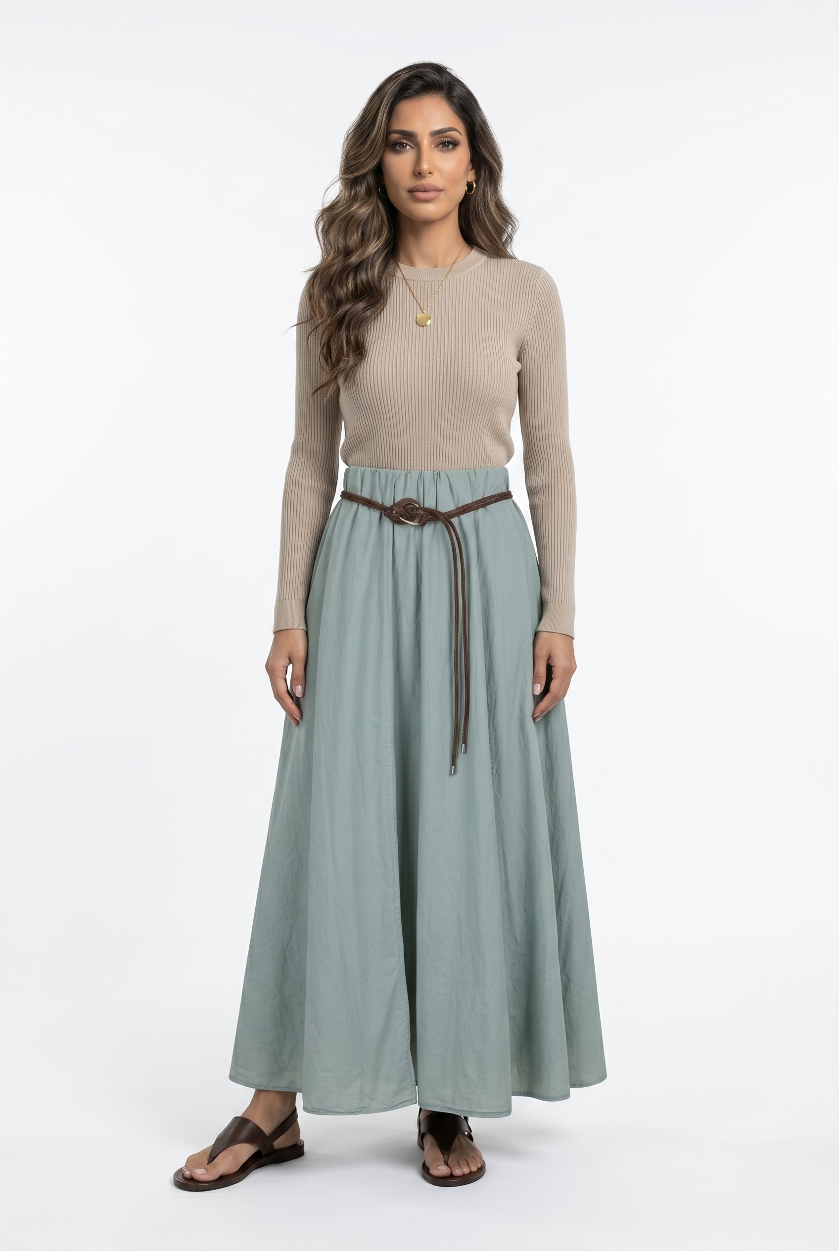 Cotton Maxi Skirt BCG03301