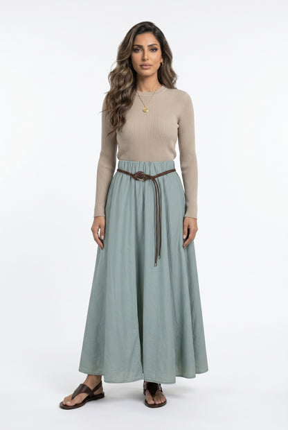 Cotton Maxi Skirt BCG03301