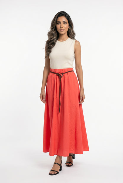 Cotton Maxi Skirt BCG03301