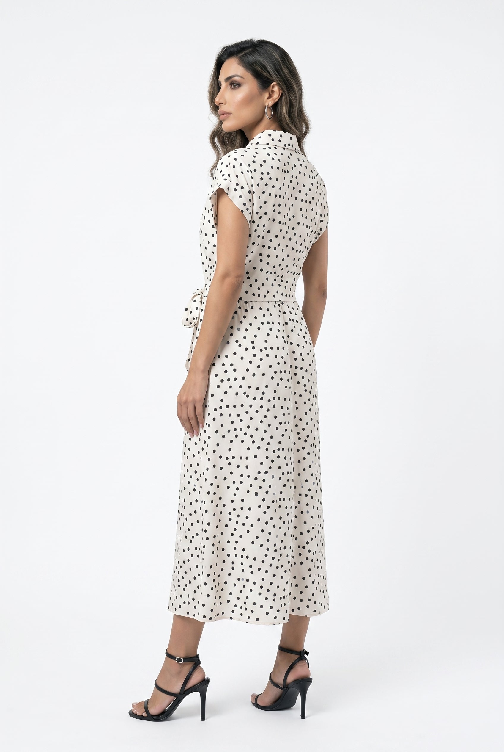 Polka Dot Long Dress TDM23824-4