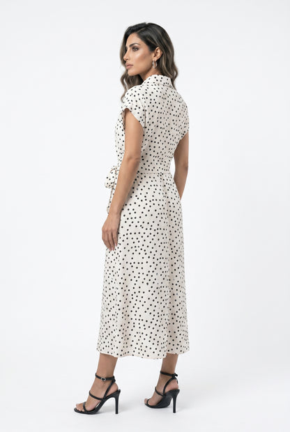 Polka Dot Long Dress TDM23824-4