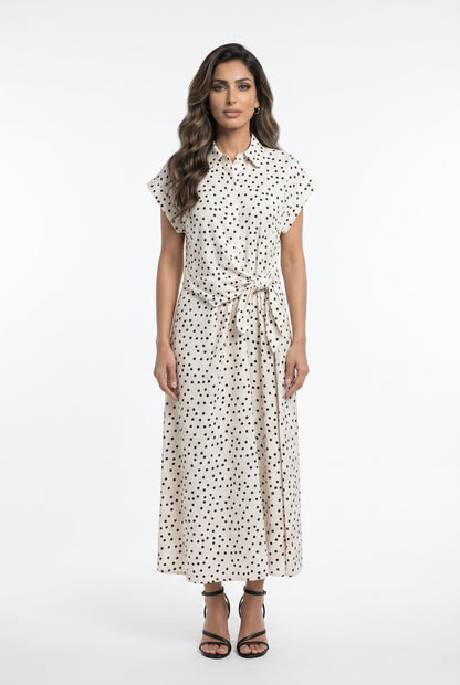 Polka Dot Long Dress TDM23824-4