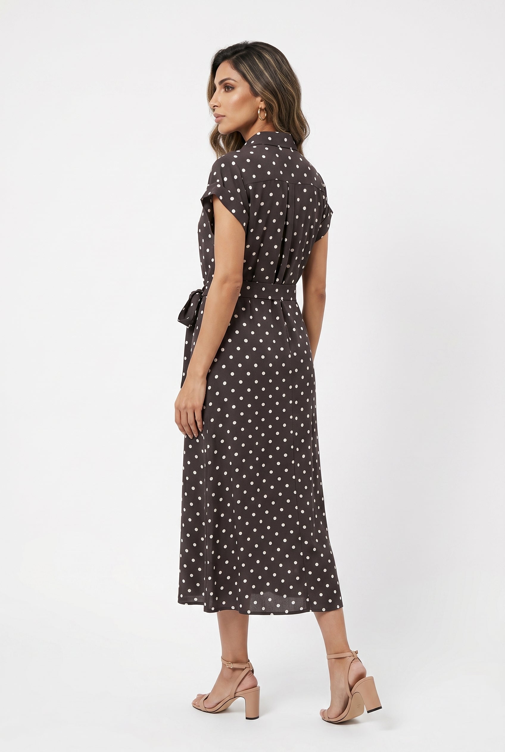 Polka Dot Long Dress TDM23824-4