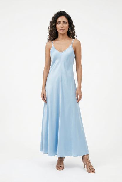 Satin Sleeveless Dress KD7505VS-2