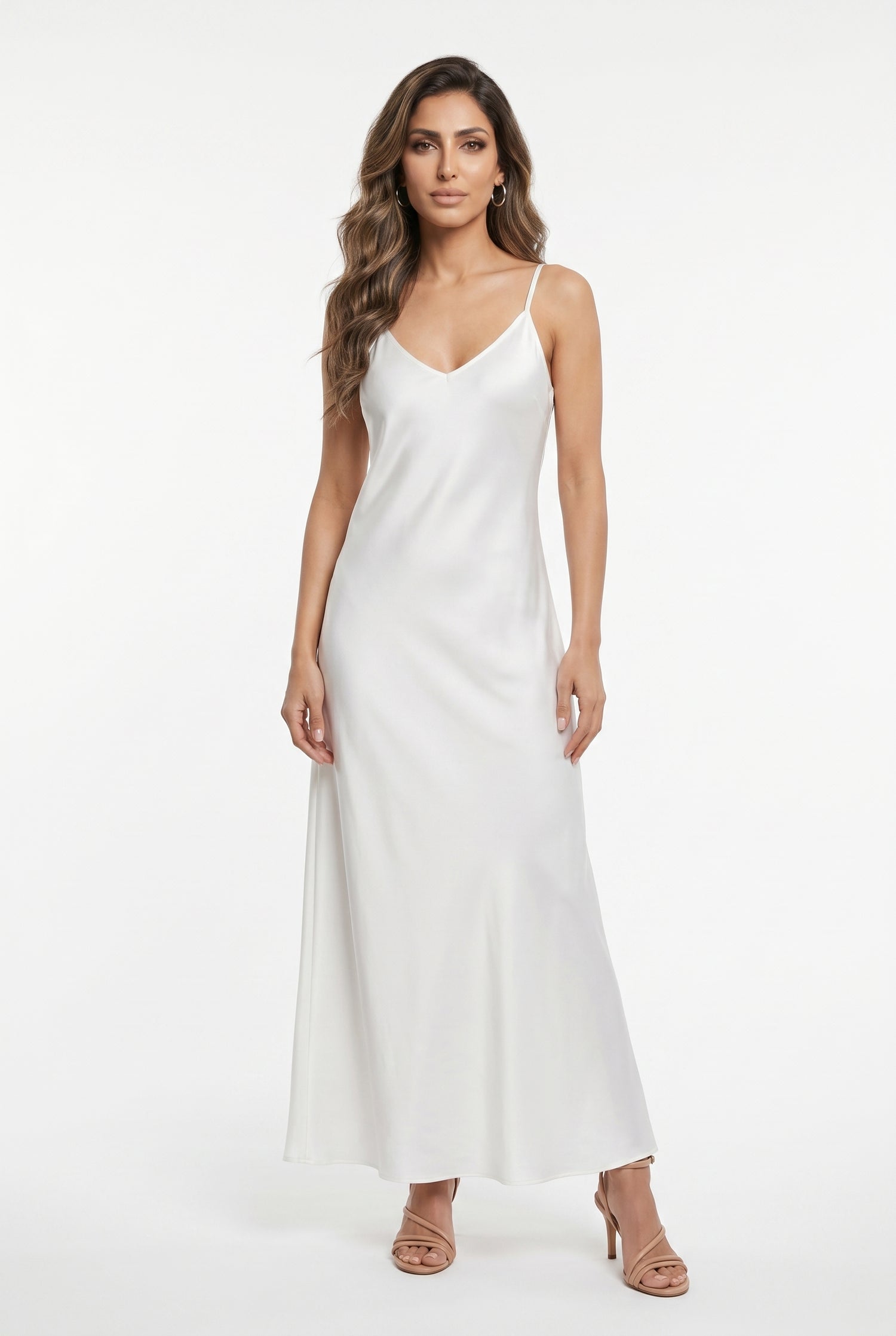 Satin Sleeveless Dress KD7505VS-2