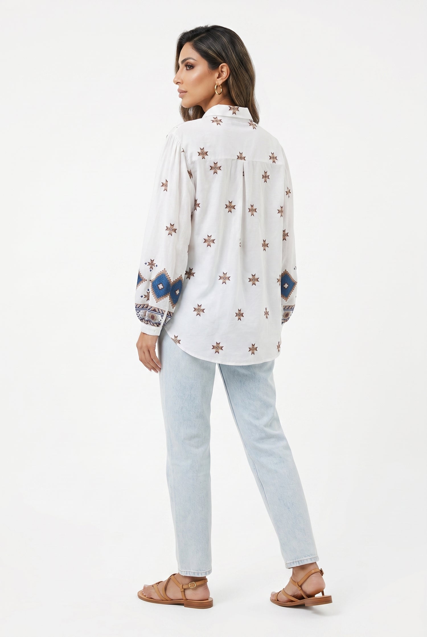 Star Embroidered Shirt TDM50722