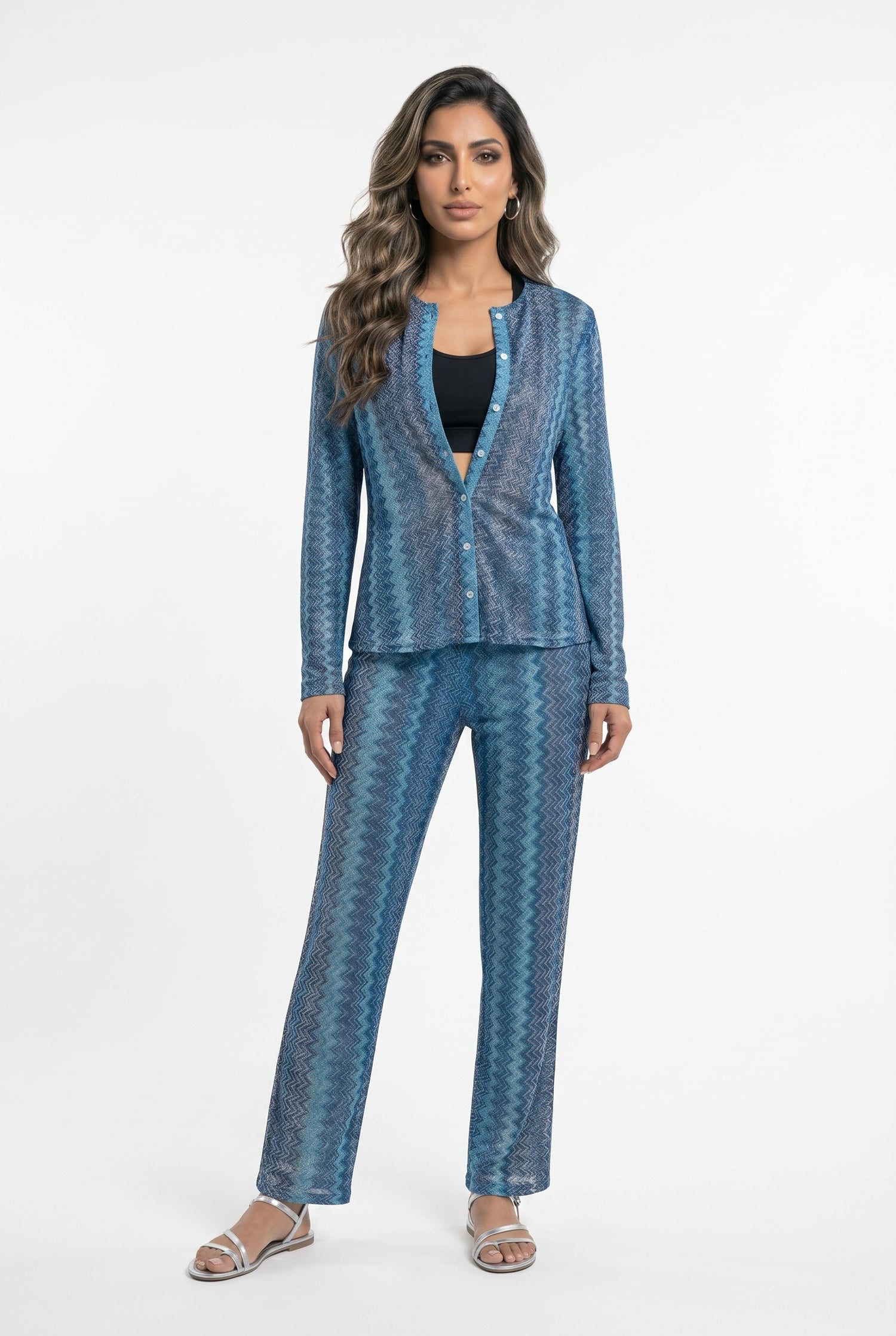 Knit Lurex Blend Pants 67897