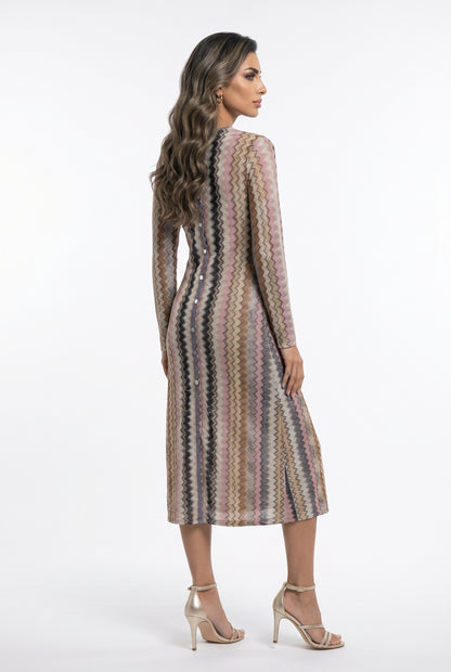 Knit Lurex Blend Dress 67898