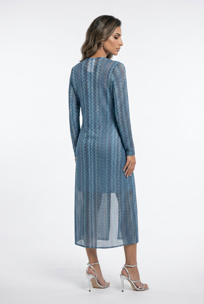 Knit Lurex Blend Dress 67898