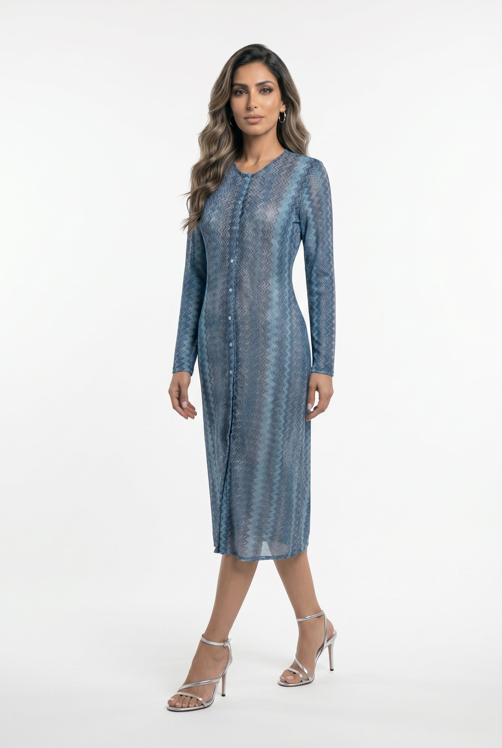 Knit Lurex Blend Dress 67898